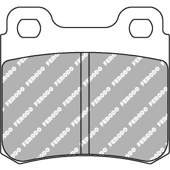 Jeu de 4 plaquettes de frein arrière FERODO RACING [FCP586H]
