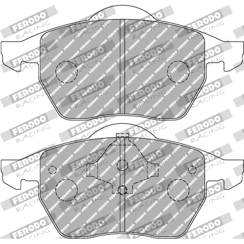 Jeu de 4 plaquettes de frein avant FERODO RACING FCP590H - Visuel 1