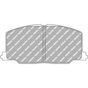 Jeu de 4 plaquettes de frein avant FERODO RACING FCP602R