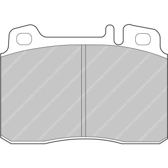 Jeu de 4 plaquettes de frein avant FERODO RACING FCP646W Jeu de 4 plaquettes de frein avant FERODO RACING FCP646W