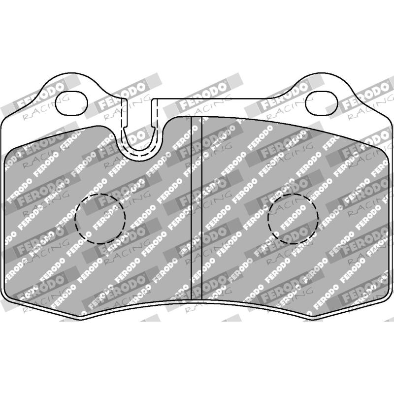 Jeu de 4 plaquettes de frein avant FERODO RACING FCP721R - Visuel 1