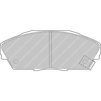 Jeu de 4 plaquettes de frein avant FERODO RACING FCP748H