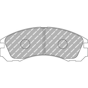 Jeu de 4 plaquettes de frein avant FERODO RACING FCP765H pour MITSUBISHI 3000 3.0 - 224cv
