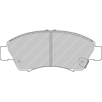 Jeu de 4 plaquettes de frein avant FERODO RACING FCP777H Jeu de 4 plaquettes de frein avant FERODO RACING FCP777H