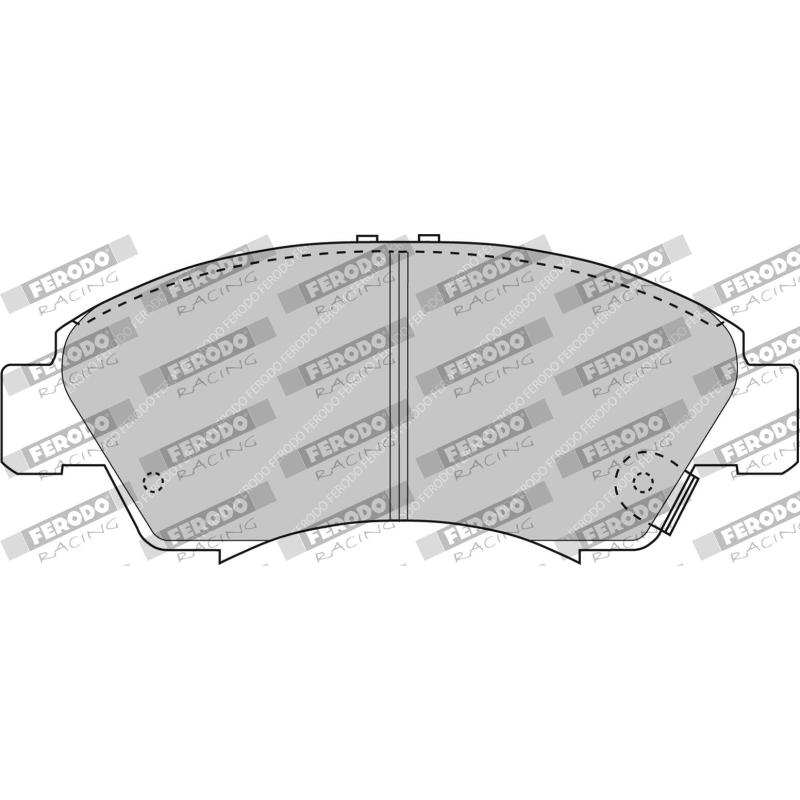 Jeu de 4 plaquettes de frein avant FERODO RACING FCP777H - Visuel 1