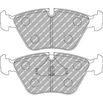Jeu de 4 plaquettes de frein avant FERODO RACING FCP779W pour BMW Série 5 525 i X 24V - 192cv