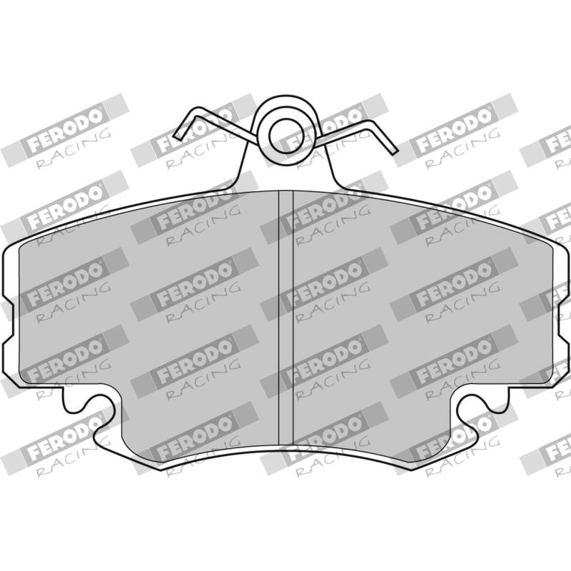 Jeu de 4 plaquettes de frein avant FERODO RACING FCP845R - Visuel 1
