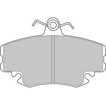 Jeu de 4 plaquettes de frein avant FERODO RACING FCP845W