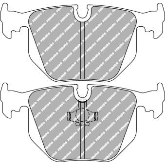 Jeu de 4 plaquettes de frein arrière FERODO RACING FCP857R