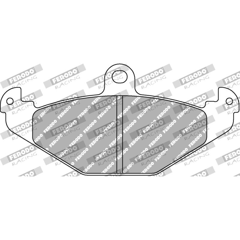 Jeu de 4 plaquettes de frein arrière FERODO RACING FCP878R - Visuel 1