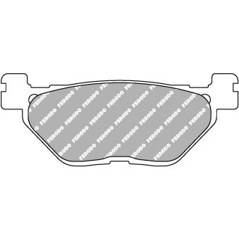 Jeu de 2 plaquettes de frein arrière FERODO RACING FDB2156ST pour HARLEY-DAVIDSON SEVENTY TWO XT 1200 Z Super Ténéré - 110cv