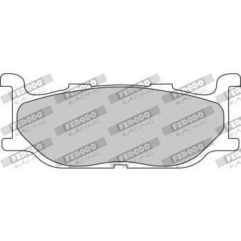 Jeu de 2 plaquettes de frein avant FERODO RACING FDB781P pour YAMAHA T-MAX TMAX 500 - 40cv Jeu de 2 plaquettes de frein avant FERODO RACING FDB781P pour YAMAHA T-MAX TMAX 500 - 40cv
