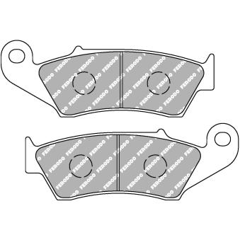 Jeu de 2 plaquettes de frein avant FERODO RACING [FDB892P]