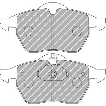 Jeu de 4 plaquettes de frein avant FERODO RACING FDS1068 pour SAAB 900 2.0 i - 133cv