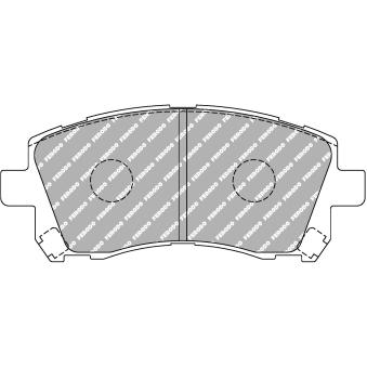 Jeu de 4 plaquettes de frein avant FERODO RACING FDS1327 pour SUBARU OUTBACK 3.0 H6 - 209cv