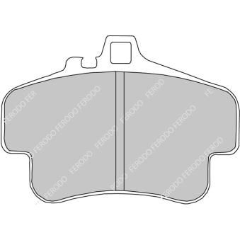 Jeu de 4 plaquettes de frein avant FERODO RACING [FDS1435]