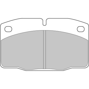 Jeu de 4 plaquettes de frein avant FERODO RACING FDS173