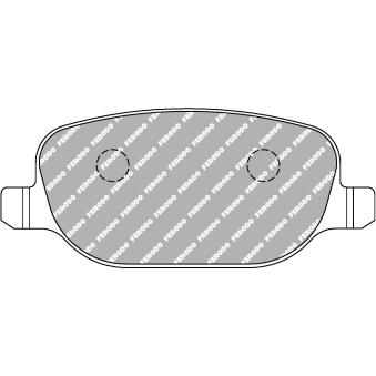 Jeu de 4 plaquettes de frein arrière FERODO RACING FDS1795