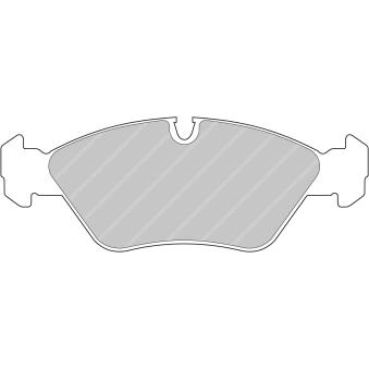 Jeu de 4 plaquettes de frein avant FERODO RACING FDS256