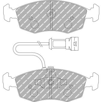 Jeu de 4 plaquettes de frein avant FERODO RACING FDS276