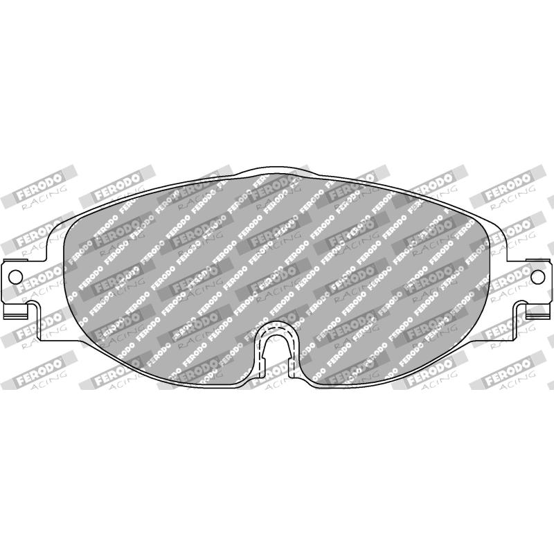 Jeu de 4 plaquettes de frein avant FERODO RACING FDS4433 - Visuel 1