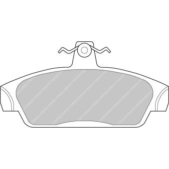 Jeu de 4 plaquettes de frein avant FERODO RACING FDS603