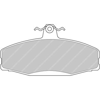 Jeu de 4 plaquettes de frein avant FERODO RACING FDS610