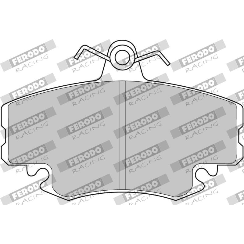 Jeu de 4 plaquettes de frein avant FERODO RACING FDS845 - Visuel 1
