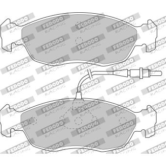 Jeu de 4 plaquettes de frein avant FERODO RACING FDS876 pour AUDI Q7 1.9 D - 70cv