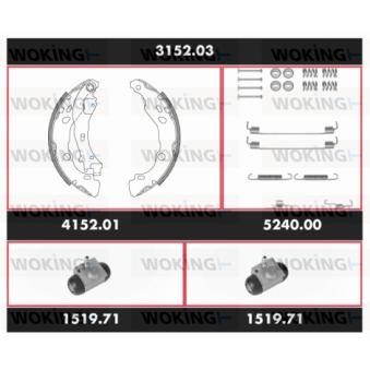 Kit de freins, freins à tambours WOKING [3152.03]