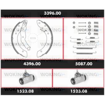 Kit de freins, freins à tambours WOKING [3396.00]