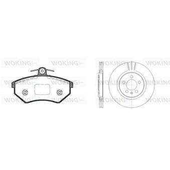 Kit de disques et plaquettes avant WOKING [80343.02]