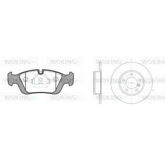Kit de disques et plaquettes avant WOKING [82843.00]