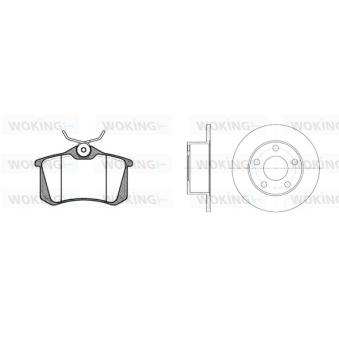 Kit de disques et plaquettes arrière WOKING [83633.00]