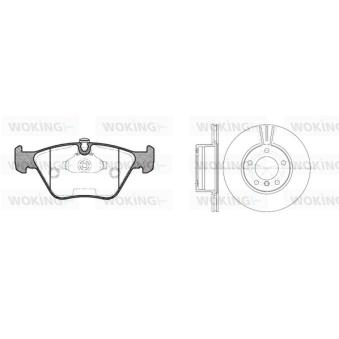 Kit de disques et plaquettes avant WOKING [83703.00]