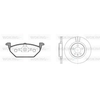 Kit de disques et plaquettes avant WOKING [87333.00]