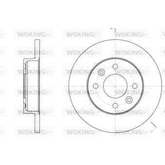 Jeu de 2 disques de frein avant WOKING OEM 7700704705
