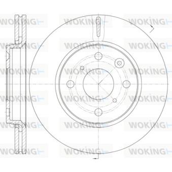 Jeu de 2 disques de frein avant WOKING OEM 4246J0 Jeu de 2 disques de frein avant WOKING OEM 4246J0