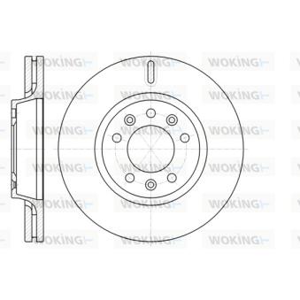 Jeu de 2 disques de frein avant WOKING OEM 424920