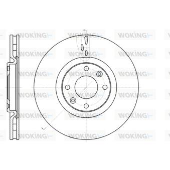 Jeu de 2 disques de frein avant WOKING OEM 424964 Jeu de 2 disques de frein avant WOKING OEM 424964
