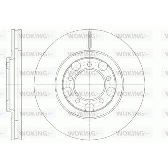 Jeu de 2 disques de frein avant WOKING [D61249.10]