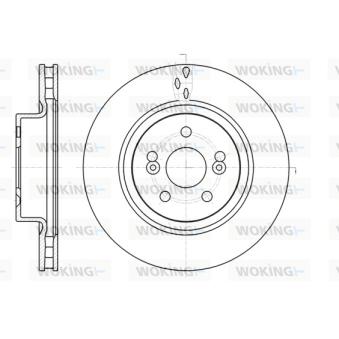 Jeu de 2 disques de frein avant WOKING OEM 8200266743