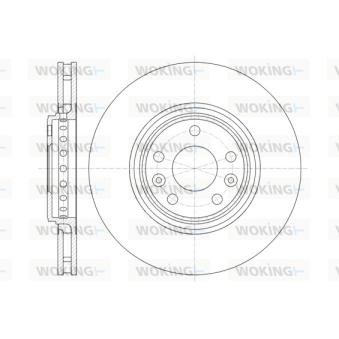 Jeu de 2 disques de frein avant WOKING OEM 402060003R