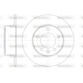 Jeu de 2 disques de frein arrière WOKING OEM 432000367R