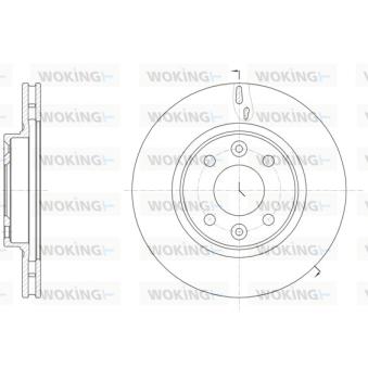 Jeu de 2 disques de frein avant WOKING OEM 402062212R Jeu de 2 disques de frein avant WOKING OEM 402062212R