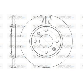 Jeu de 2 disques de frein avant WOKING OEM 4246L9