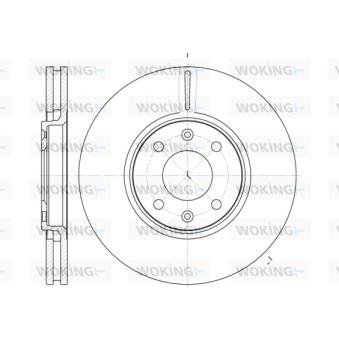 Jeu de 2 disques de frein avant WOKING OEM 4246W3 Jeu de 2 disques de frein avant WOKING OEM 4246W3