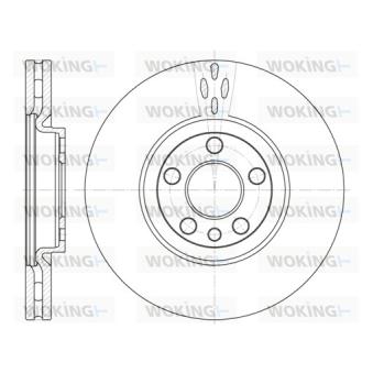 Jeu de 2 disques de frein avant WOKING OEM 1331301080