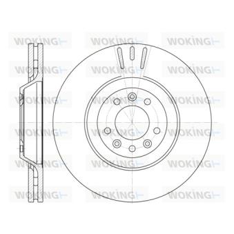 Jeu de 2 disques de frein avant WOKING OEM 424943