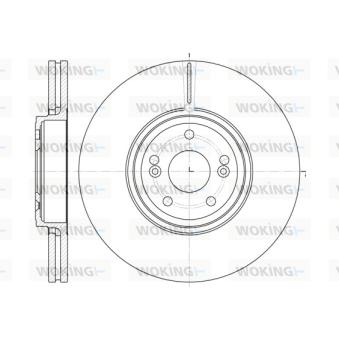 Jeu de 2 disques de frein avant WOKING OEM 8200242318
